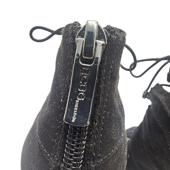 BCBGeneration Elegant Black Lace-Up Heels Size 6 - Picture 4 of 6